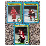 K - Collection of Vintage Hockey Sports Cards Featuring Multiple NHL Teams