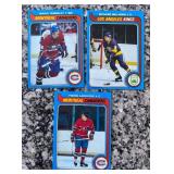 K - Collection of Vintage Hockey Sports Cards Featuring Multiple NHL Teams