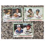 K - 1977 and 1978 Topps Vintage Baseball Card Collection with Decals