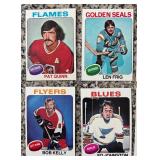 K - Collection of Vintage Hockey Sports Cards Featuring a Variety of NHL Teams