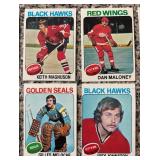 K - Collection of Vintage Hockey Sports Cards Featuring a Variety of NHL Teams