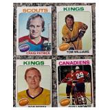 K - Collection of Vintage Hockey Sports Cards Featuring a Variety of NHL Teams