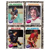 K - Collection of Vintage Hockey Sports Cards Featuring a Variety of NHL Teams