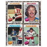 K - Collection of Vintage Hockey Sports Cards Featuring a Variety of NHL Teams