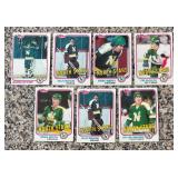 K - Lot of 7 Vintage Minnesota North Stars Hockey Cards by Topps