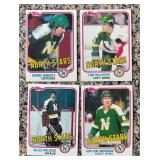 K - Lot of 7 Vintage Minnesota North Stars Hockey Cards by Topps