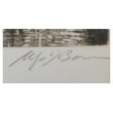 LR -Limited Edition Framed Venice Etching Print The Bridge of Sighs