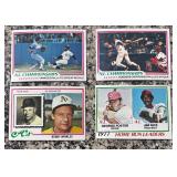 K - Vintage 1977-1978 Topps Baseball Card Collection - Rookie and Leader Cards