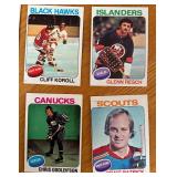 K - Collection of Vintage Hockey Player Sports Cards
