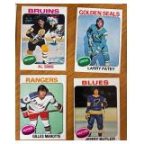 K - Collection of Vintage Hockey Player Sports Cards