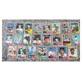 K - Lot of Vintage Topps Baseball Cards Assorted Players