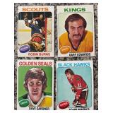 K - Collection of Vintage 1970s NHL Hockey Cards