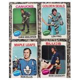 K - Collection of Vintage Hockey Sports Cards Assorted Teams and Players