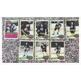 K - Lot of Vintage Topps Boston Bruins Hockey Cards 1979-80