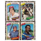K - Collection of Vintage Baseball Cards Featuring Multiple Teams and Players