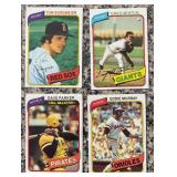 K - Collection of Vintage Baseball Cards Featuring Multiple Teams and Players