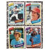 K - Collection of Vintage Baseball Cards Featuring Multiple Teams and Players