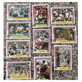 K - Collection of Vintage NFL Football Sports Cards Featuring Super Bowl and Team Action Shots