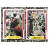 K - Collection of Vintage NFL Football Sports Cards Featuring Super Bowl and Team Action Shots