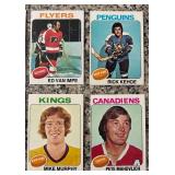 K - Lot of Vintage 1970s NHL Hockey Cards Various Teams and Players