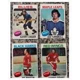 K - Lot of Vintage 1970s NHL Hockey Cards Various Teams and Players