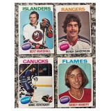 K - Lot of Vintage 1970s NHL Hockey Cards Various Teams and Players
