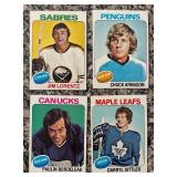 K - Lot of Vintage 1970s NHL Hockey Cards Various Teams and Players