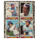 K - Set of Vintage Topps Texas Rangers Baseball Cards