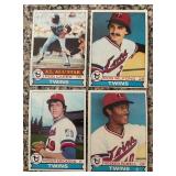 K - 1979 Topps Minnesota Twins Baseball Card Lot