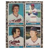 K - 1979 Topps Minnesota Twins Baseball Card Lot