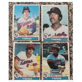 K - 1979 Topps Minnesota Twins Baseball Card Lot