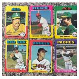 K - Set of 6 Vintage Baseball Cards Featuring Hall of Famers