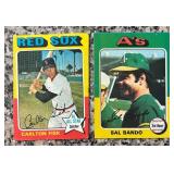 K - Set of 6 Vintage Baseball Cards Featuring Hall of Famers