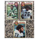 K - Lot of Vintage Defensive Football Trading Cards