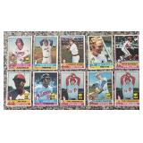 K - Lot of Vintage Baseball Sports Cards Featuring Stars