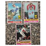 K - Lot of Vintage Baseball Sports Cards Featuring Stars