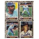 K - Collection of Vintage Kansas City Royals Baseball Cards