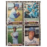 K - Collection of Vintage Kansas City Royals Baseball Cards
