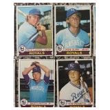 K - Collection of Vintage Kansas City Royals Baseball Cards