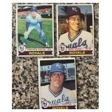 K - Collection of Vintage Kansas City Royals Baseball Cards