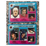 K - 1978-79 NHL Hockey Leaders Card Set - Scoring, Assists, Goals and Goalie Stats