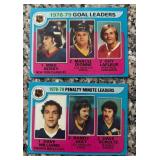 K - 1978-79 NHL Hockey Leaders Card Set - Scoring, Assists, Goals and Goalie Stats