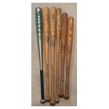 LLBR - Collection of 6 Baseball Bats by Louisville Slugger and Easton