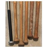 LLBR - Collection of 6 Baseball Bats by Louisville Slugger and Easton