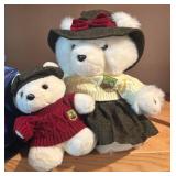 LLBR - Set of 4 Santa Bear Plush Toys in Themed Outfits