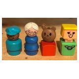 LLBR - Vintage Fisher Price Little People Collection with Accessories