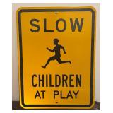 LLBR - "Slow Children At Play" Metal Sign