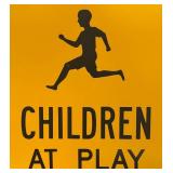 LLBR - "Slow Children At Play" Metal Sign