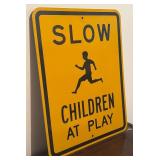 LLBR - "Slow Children At Play" Metal Sign