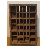 LLS - Vintage Pepsi-Cola Wooden Bottle Crate with Dividers